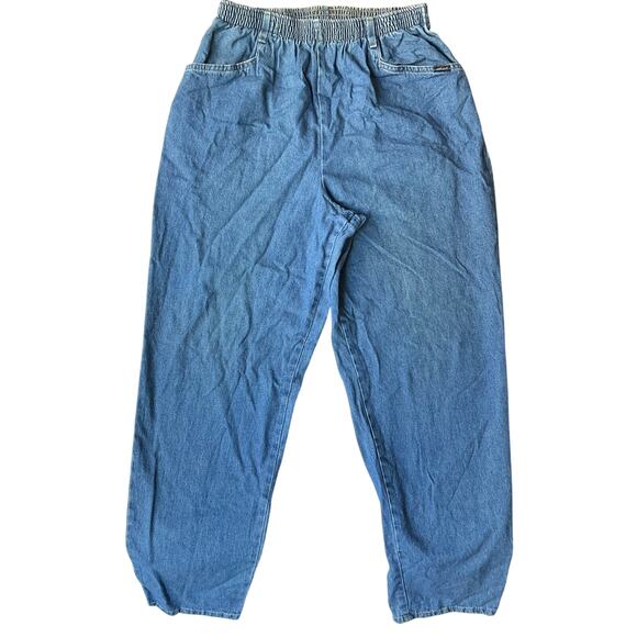 Chic Women Minimalist Denim Boyfriend Jeans size 14 US, Blue - Picture 1 of 12